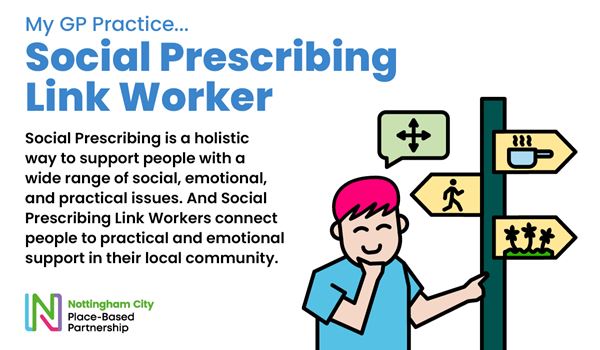 Social Prescribing is a holistic way to support people with a wide range of social, emotional, and practical issues