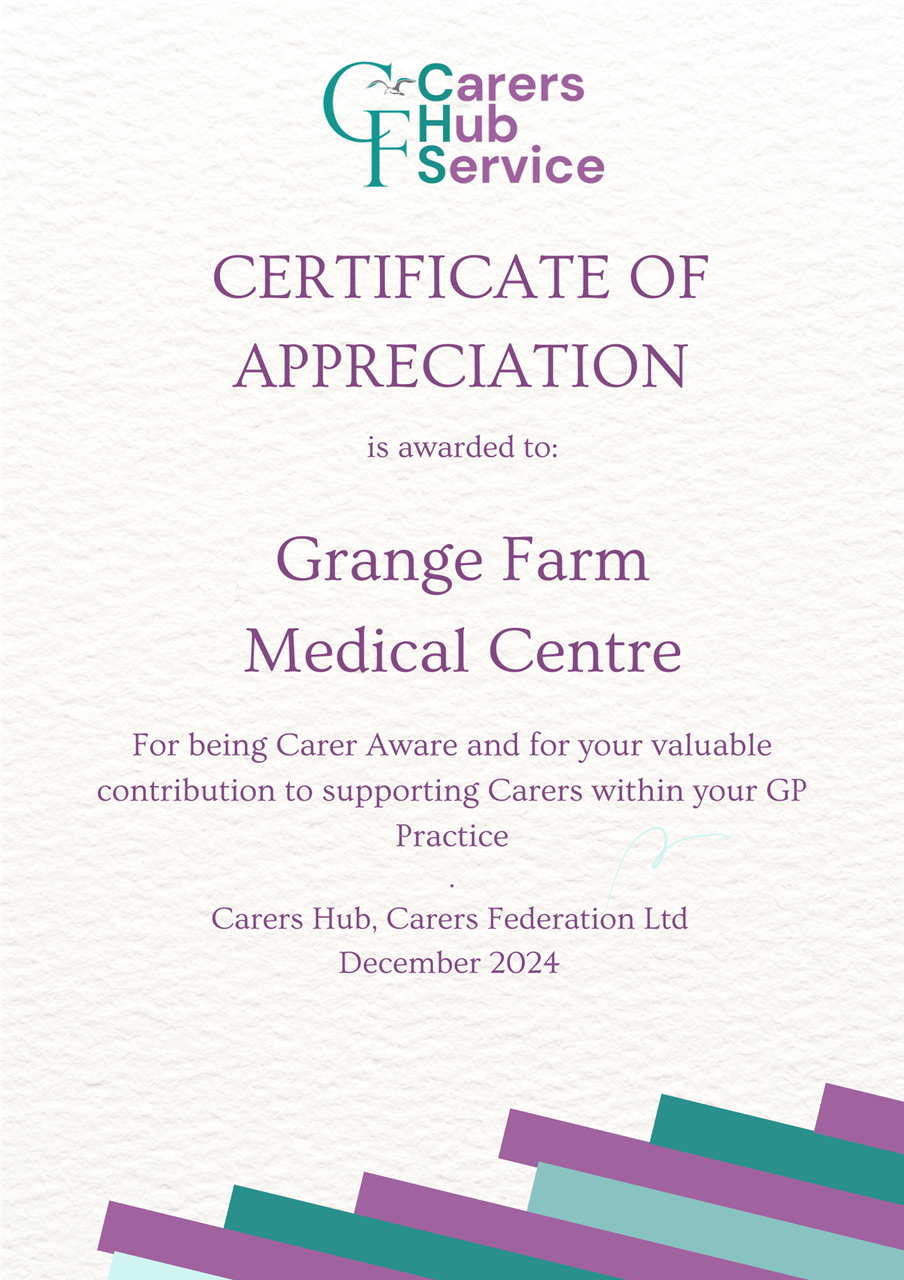 Carer certificate